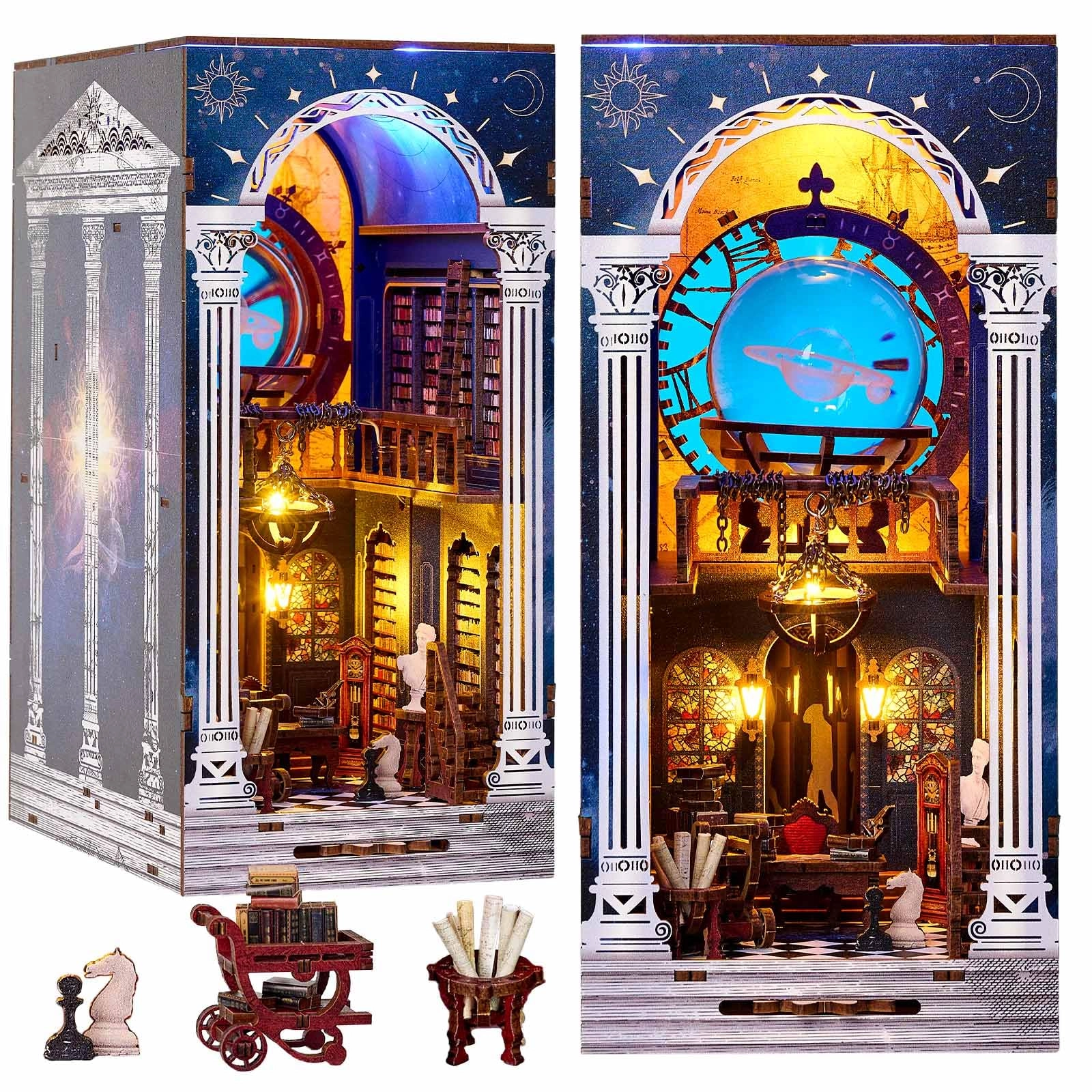 OurMiao Book Nook Kit - Secret of The Galaxy LED Lights