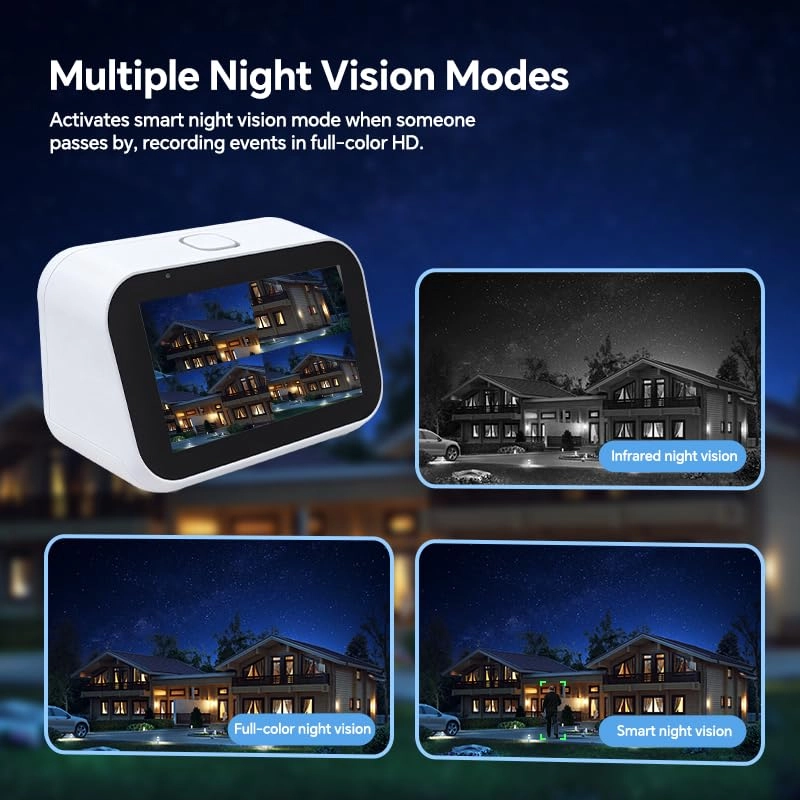 Solar Security Camera Kit - 2 cameras 4 channels 4MP