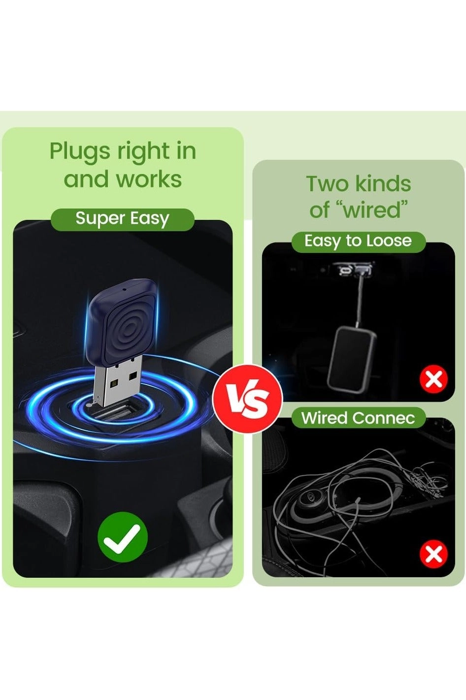 3.0 Wireless CarPlay Adapter - VW Audi Ford Sync 3 Mazda Mercedes Honda Chevy Subaru Porsche Hyundai Kia Lexus Gmc Acura