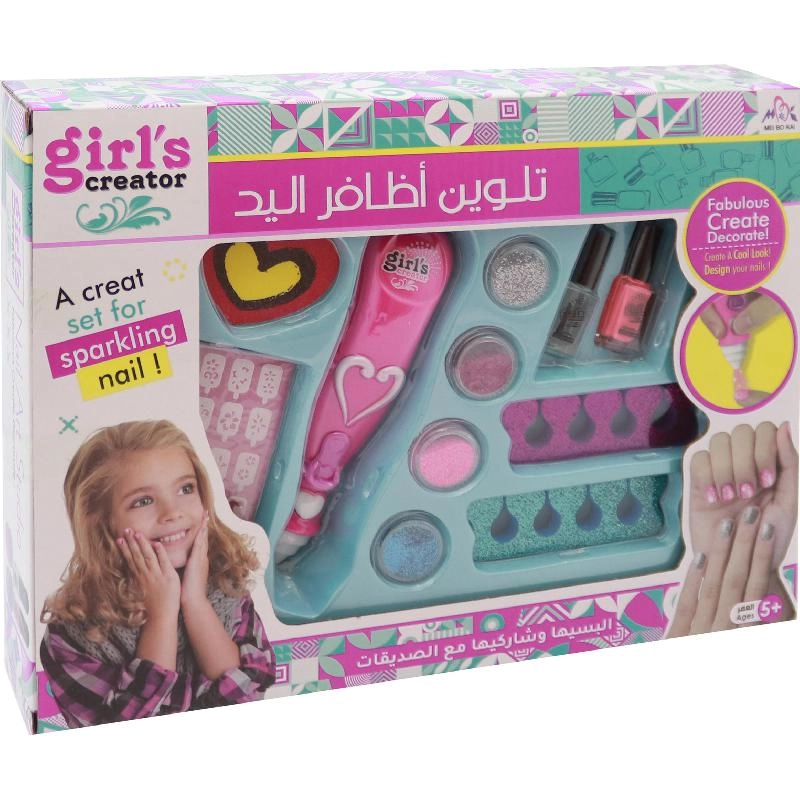 Hang Wing Girl's Creator Nail Art Studio Play Set - 5+ years