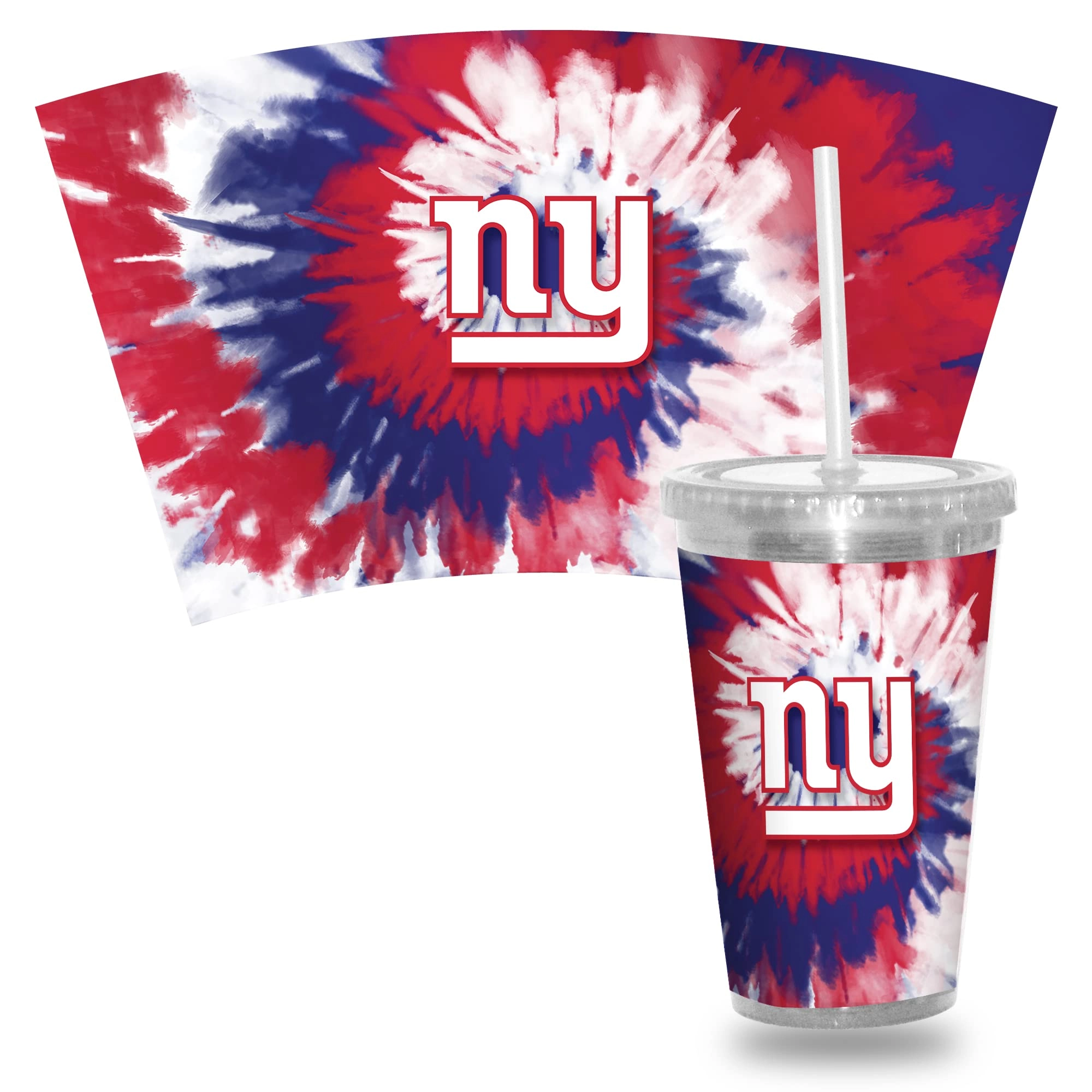 NFL Football Metallic Tie Dye Tumbler - 473ml