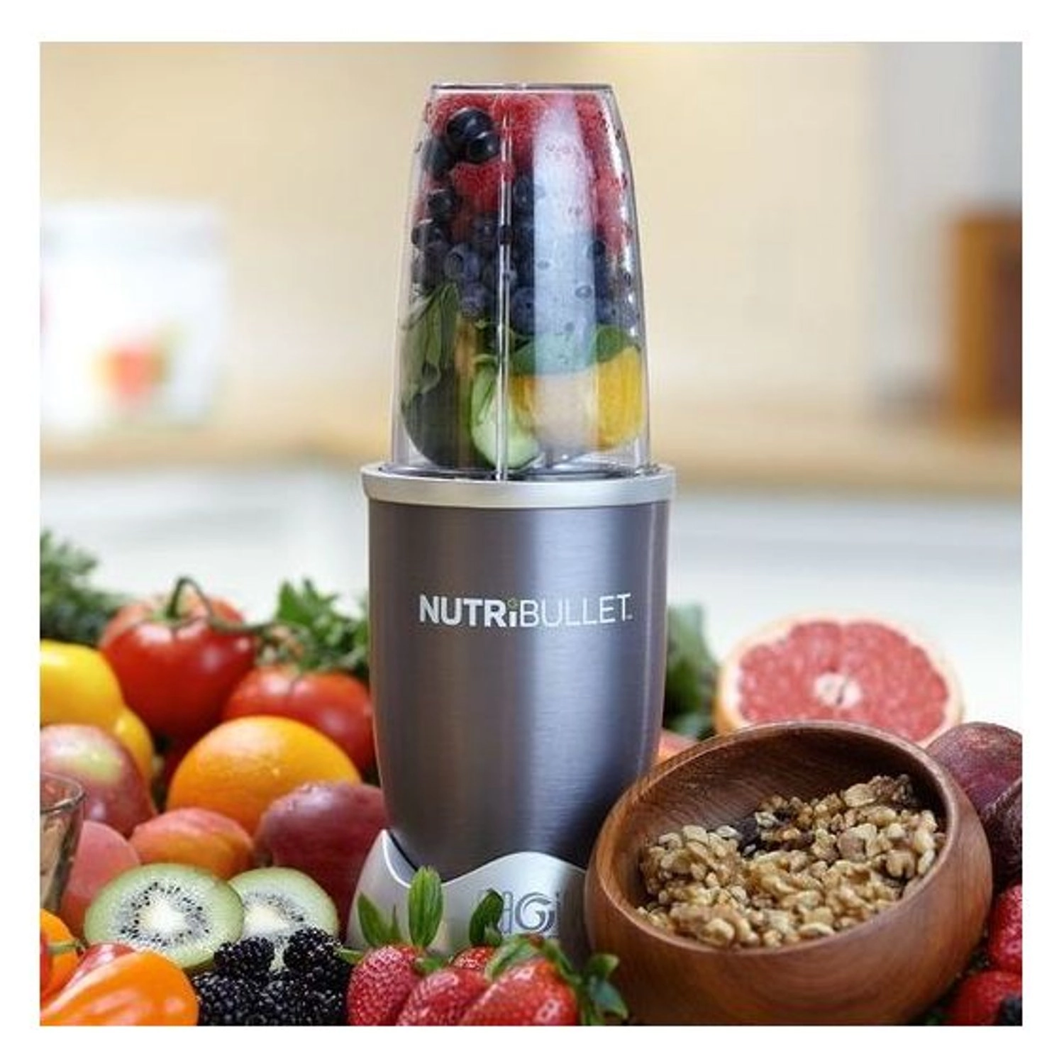 Nutri Bullet Blender - Grey Stainless Steel blades