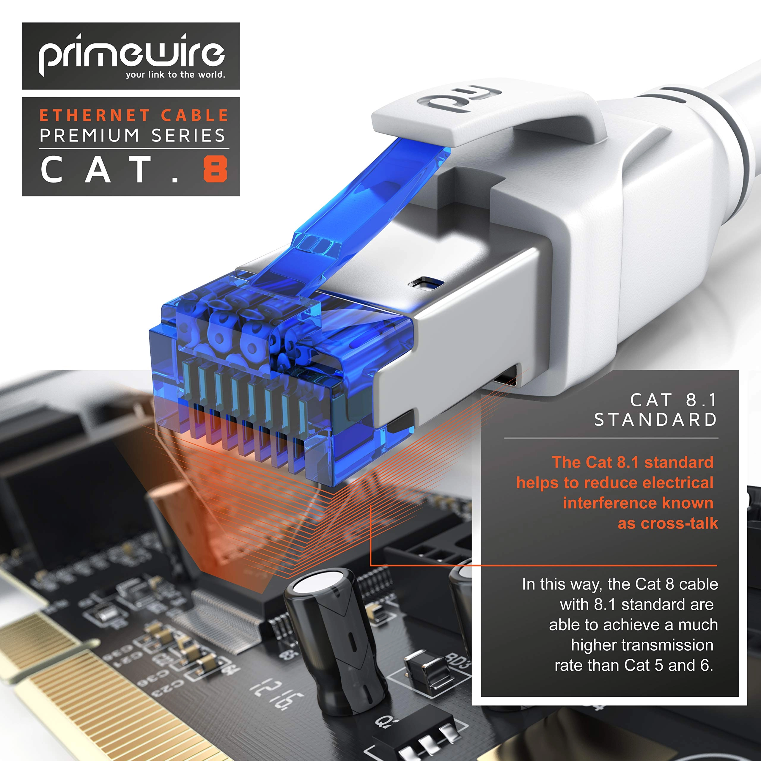 Cat 8 Ethernet Cable - 1M