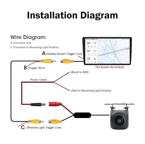 Rear View Parking Camera - Night Vision 1080p/720p