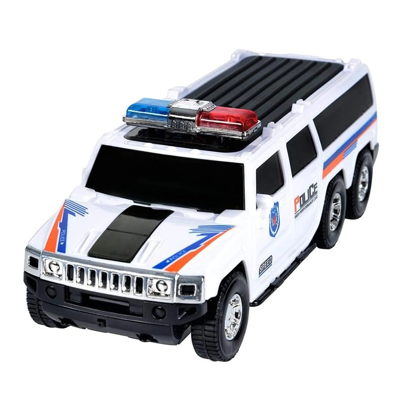 BELLABOTA Police Car - Siren Sound 360 Degree Rotating Bump and Go