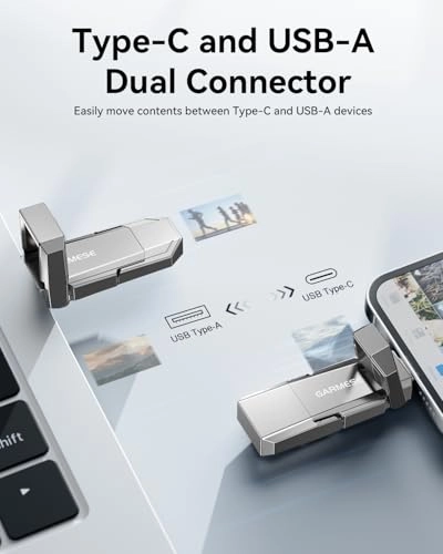 USB C 3.2 Solid State Drive - USB 3.2 Gen 1 USB-A + Type-C 128GB