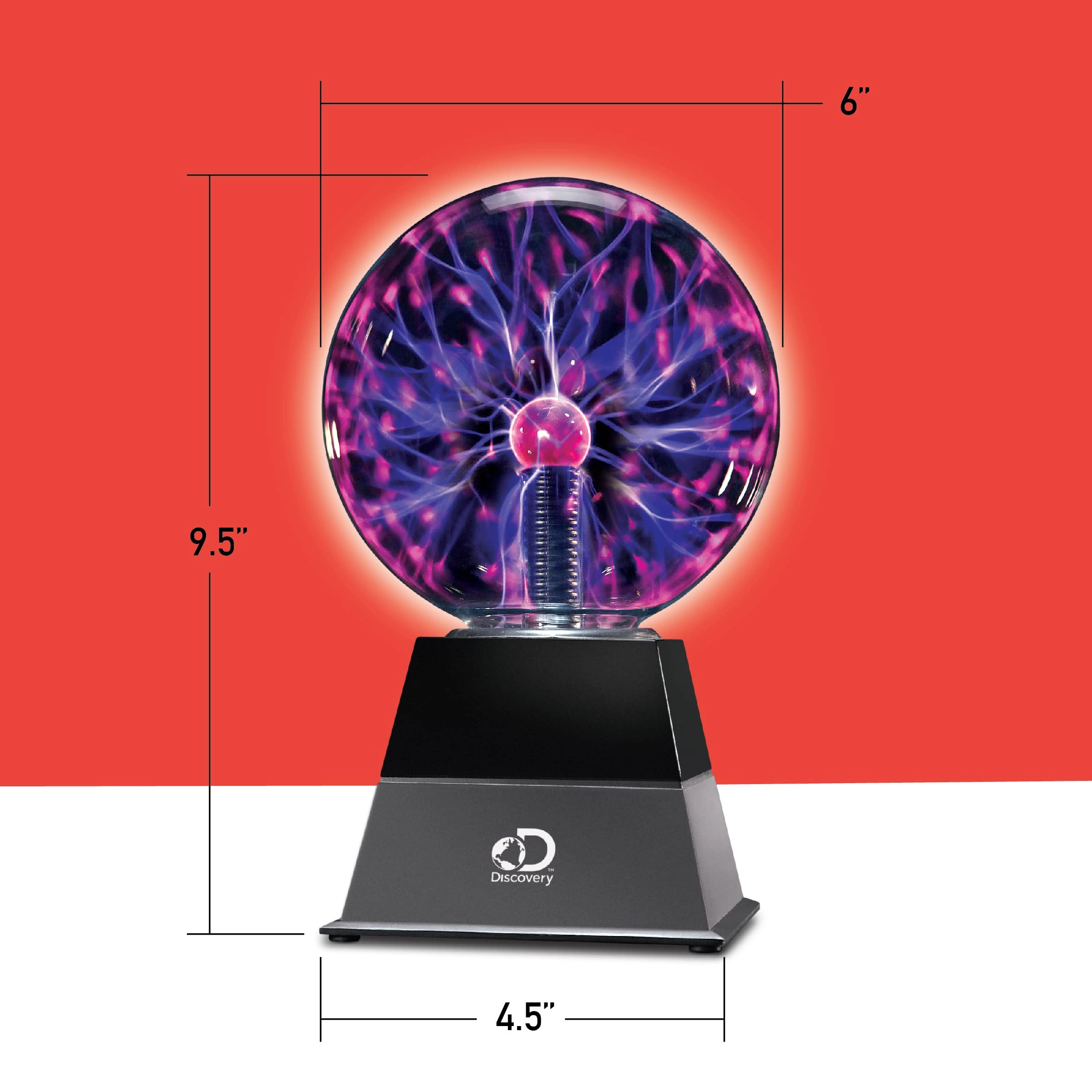 Plasma Globe - Touch & Sound Sensitive White