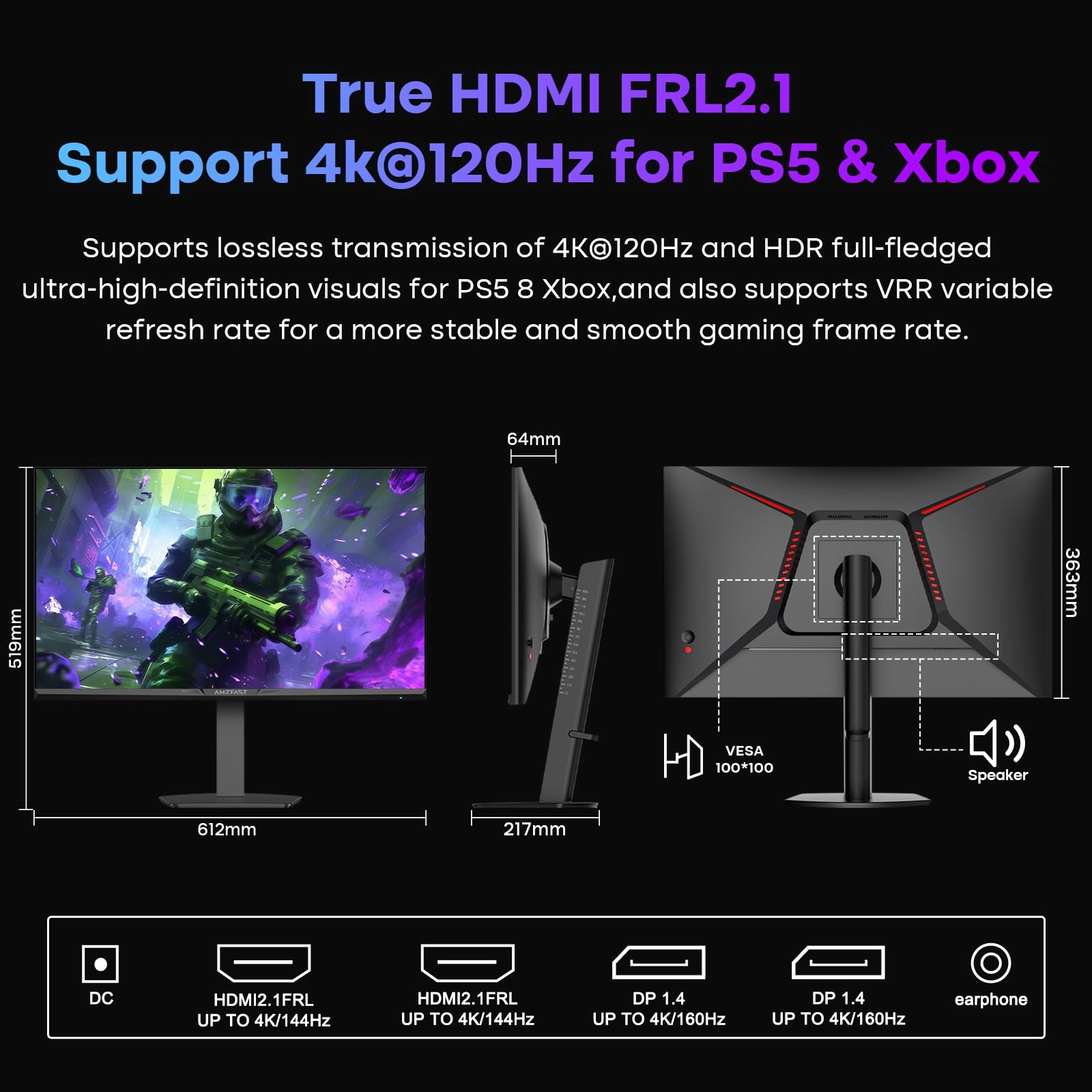 AMZG27F6U - 27 Inches 4K UHD 2160p