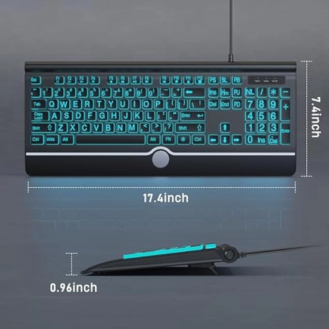 LARGE PRINT BACKLIT KEYBOARD