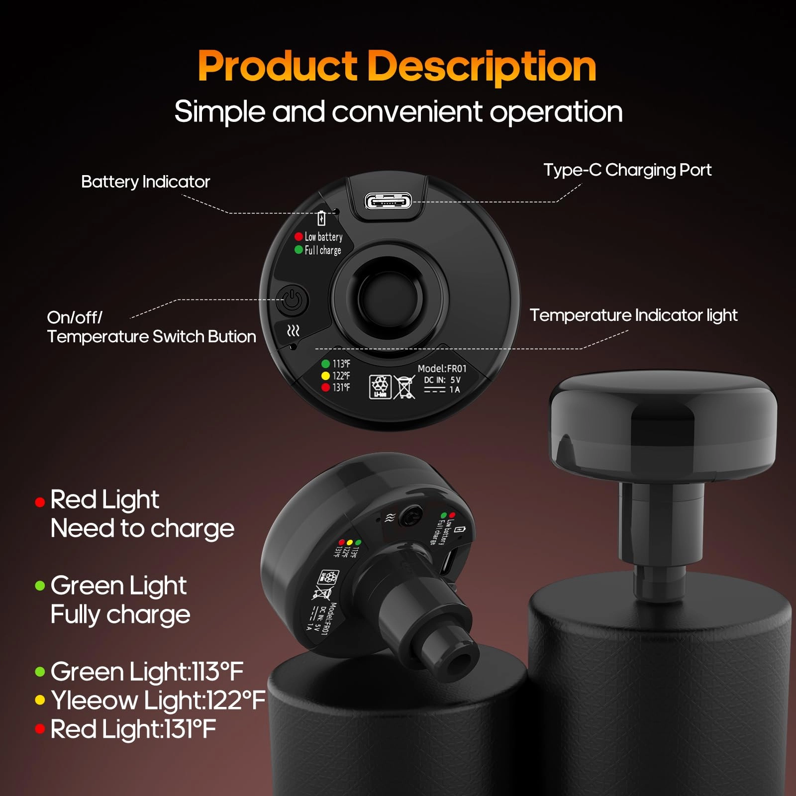 Massage Gun with Heat B0D77QGG74 Massage Gun
