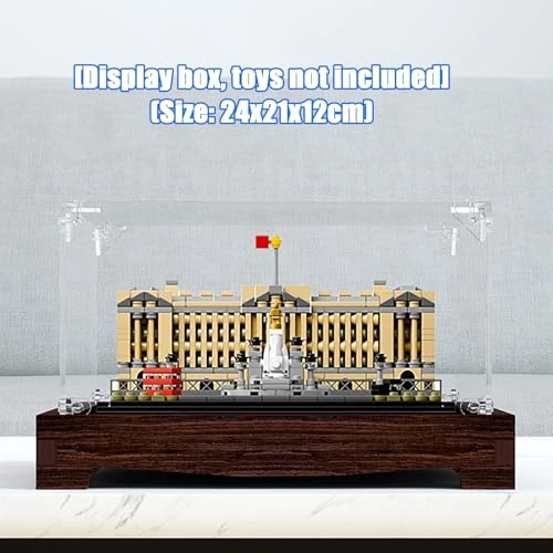 Display Case for Lego 21029 - Dark Walnut 24 x 21 x 12 cm