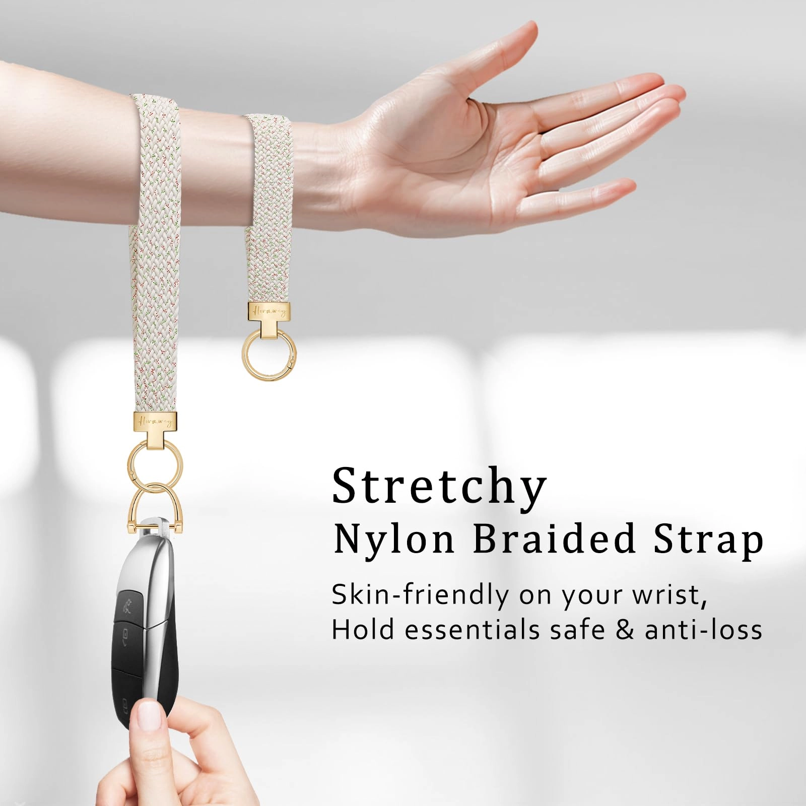 Elastic Wristlet Keychain - Fun