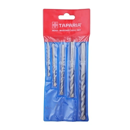 Parallel Masonary Drill Bit Set - 5 Pc 4Mm 5Mm 6Mm 8Mm 10Mm