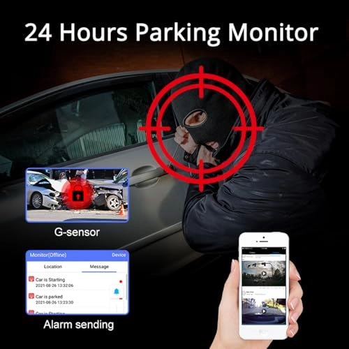 Touch Screen 4G LTE Dash Cam - 1080p 30 FPS