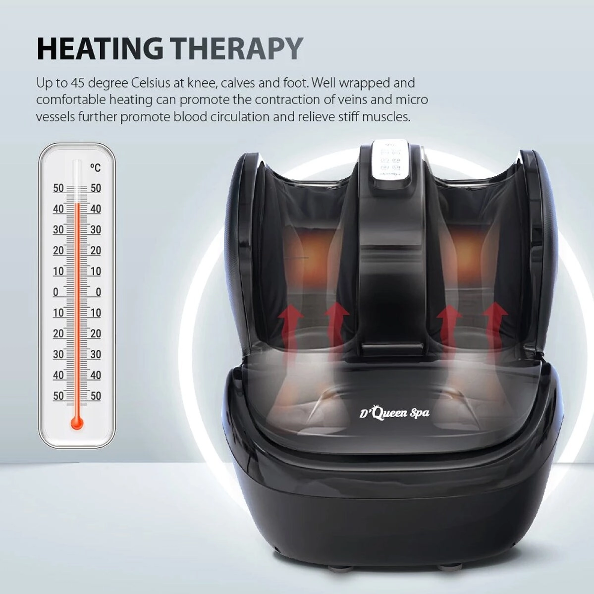 D-medi Feet Foot Massager - High-frequency Tapping Temperature Control