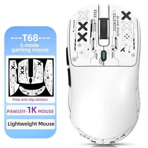 Lightweight Wireless Gaming Mouse - Wired 2.4G BT