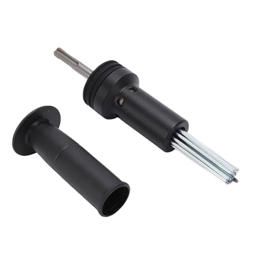 Electric Hammer Needle Attachment - Round Shank Two Pit Two Slot Alloy Steel