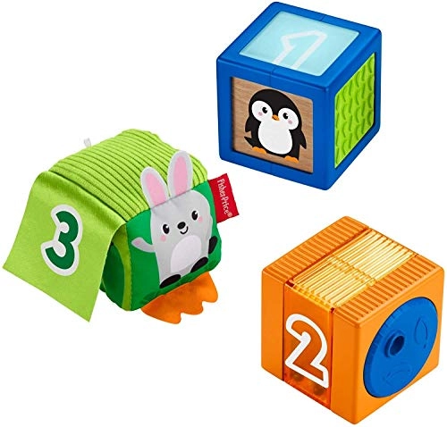 Colorful Animals Sensory Blocks - 6 months and up 3 pieces