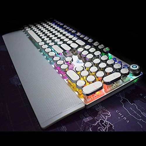 Retro Steampunk Gaming Mechanical Keyboard - Wireless