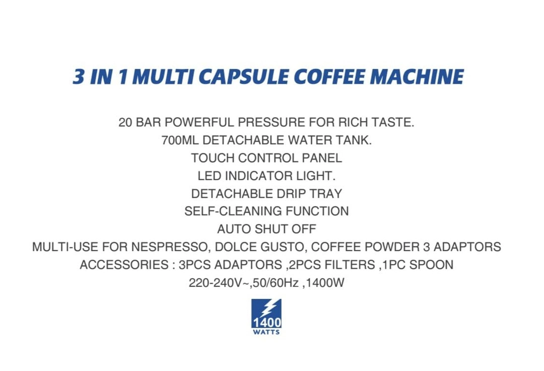 Turkish Coffee Maker - 3-in-1 Multi-Capsule Double-Sided Pot