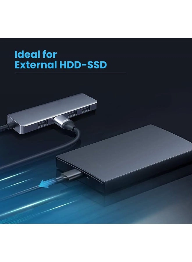 Type C + USB 4 Port USB 3.0 HUB