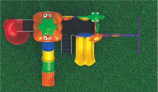 Outdoor Play Toys Slide - RW-12012 680×400×320cm