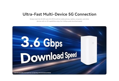 5G CPE 5s - 5G WiFi 6 3.6 Gbps