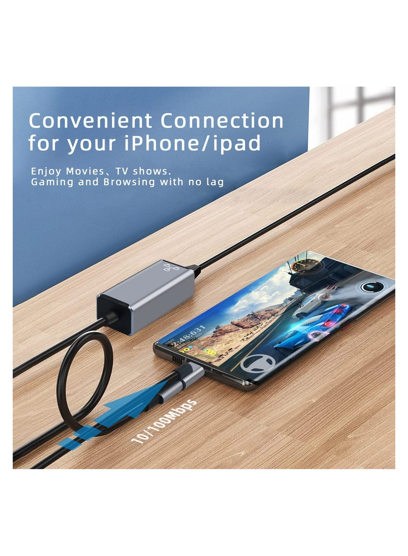 Lightning to Ethernet Adapter - 100Mbps