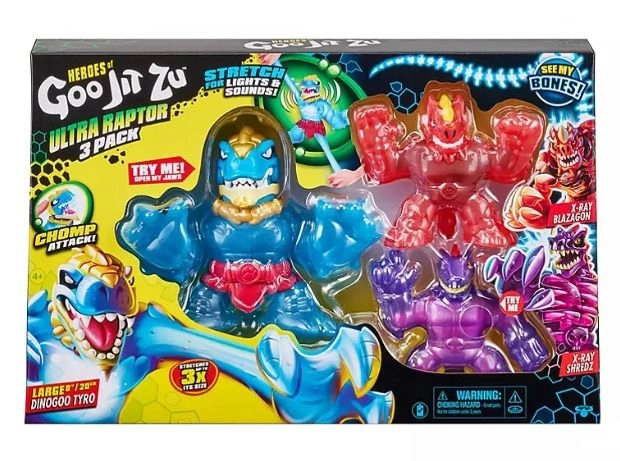 Shredz + Blazagon + Dinogoo Tyro - Heroes of Goo Jit Zu