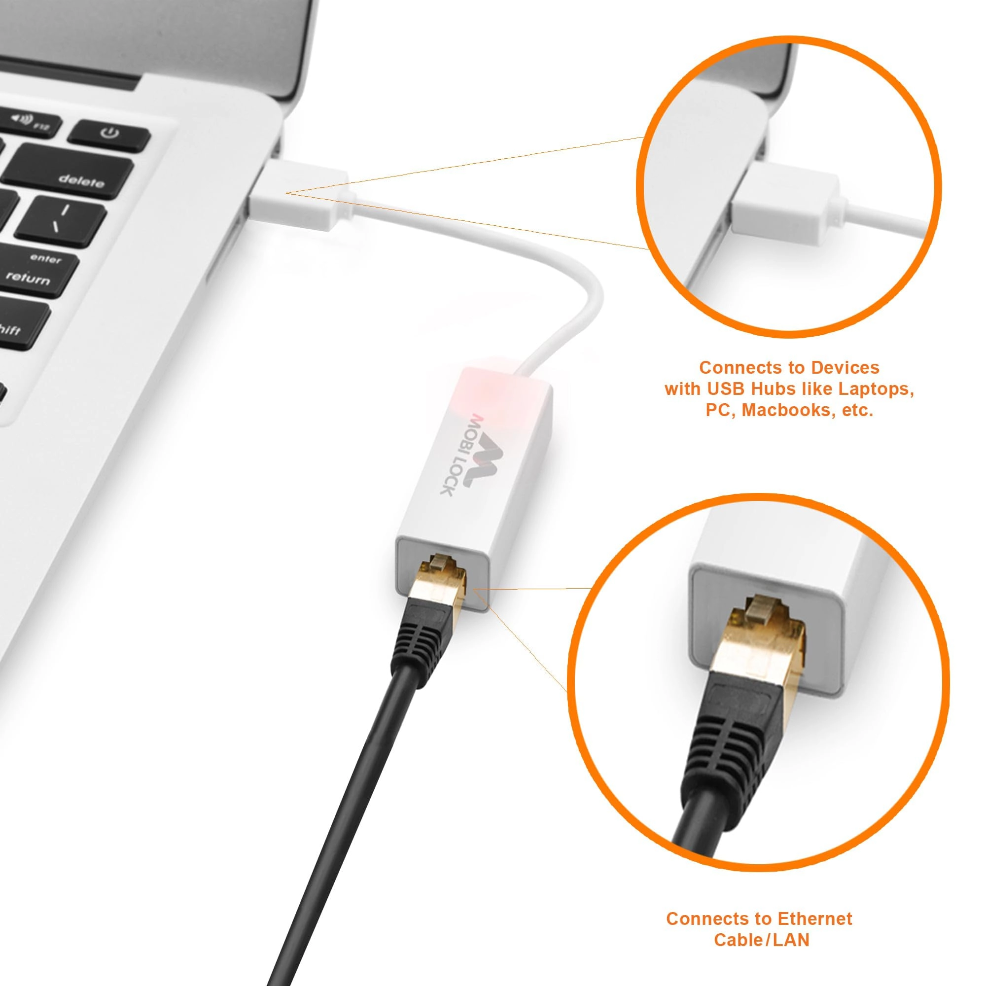 USB Ethernet LAN Network Adapter - Ethernet, USB, USB 2.0 USB