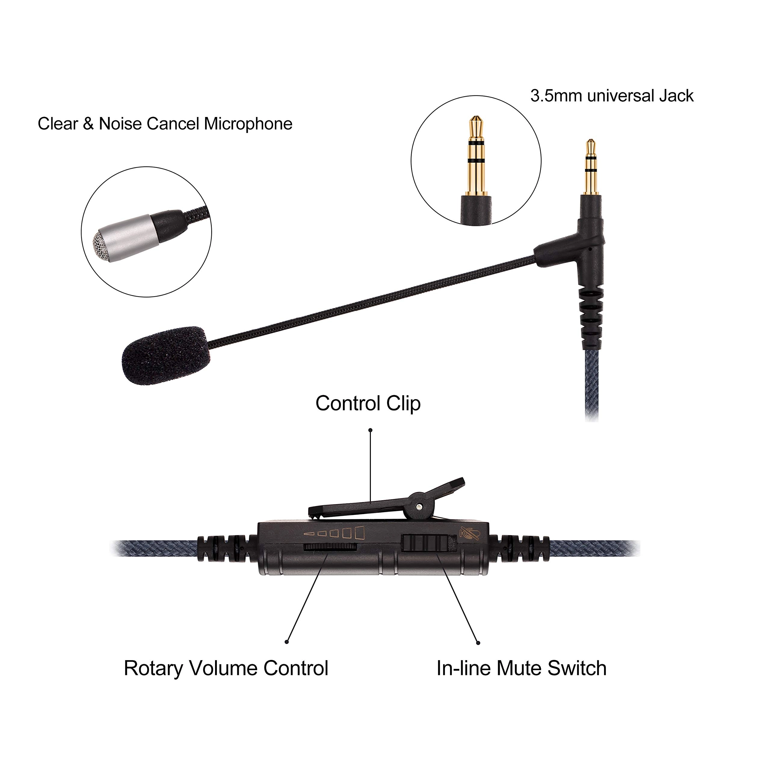 Boompro Gaming Mic 3.5mm-Mini-Jack Microphone