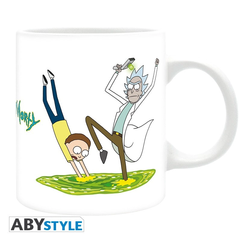 ABYstyle Rick And Morty Reusable Cup - Green Portal Dive And Fall - 320 ml
