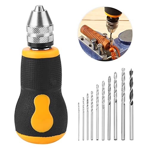 Micro Mini Hand Drill - 10 Bits 0.8-3.0mm