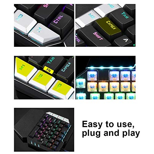Single Hand Keyboard - USB, USB-C