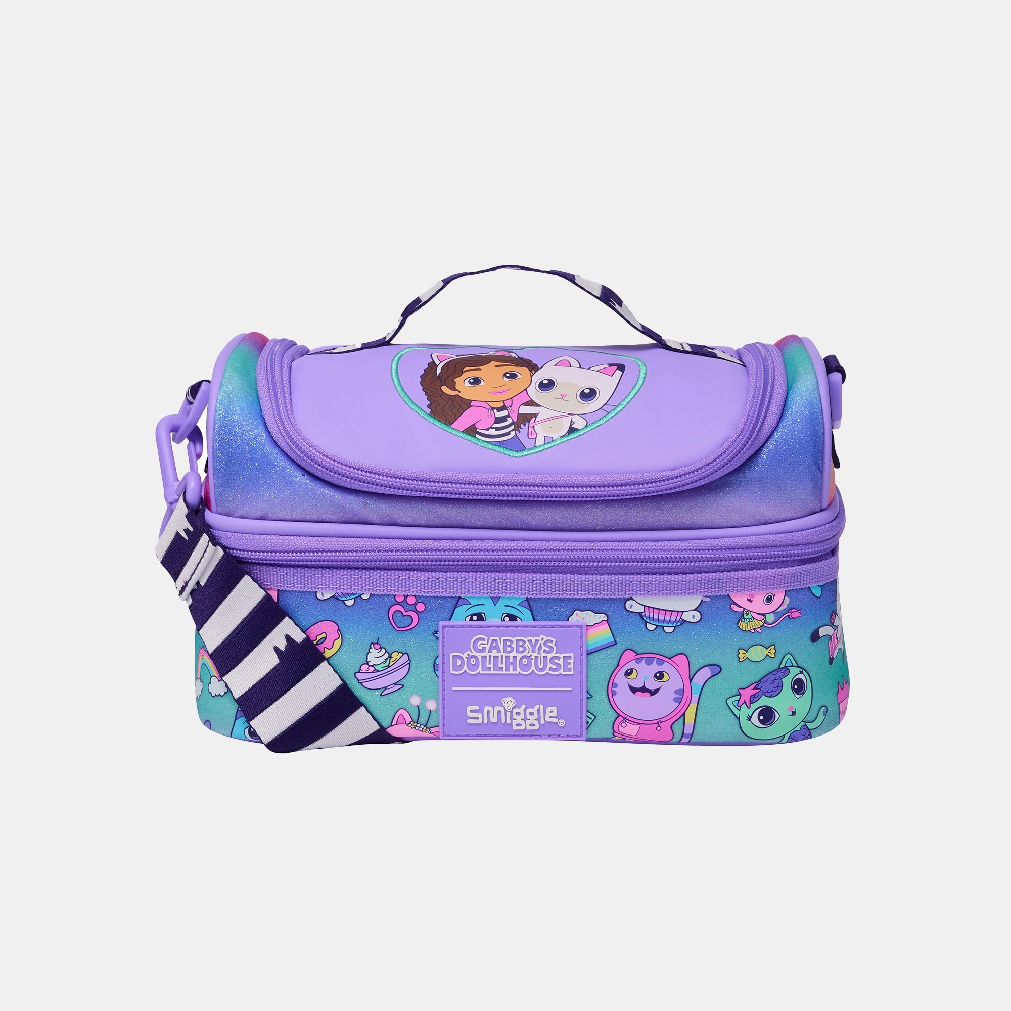 Smiggle Double Decker Lunchbox - Gabbys Dollhouse 5.15L