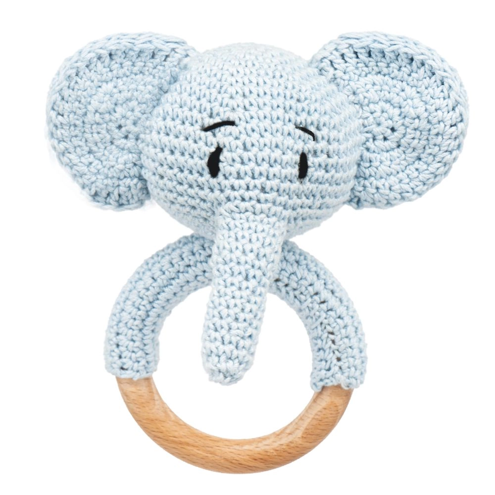 Crochet Ring Rattle Toy - Suitable for 0 month & above premium cotton yarn Tiger