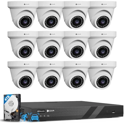 4K PoE Security Camera System - 12 16 Channel 5MP