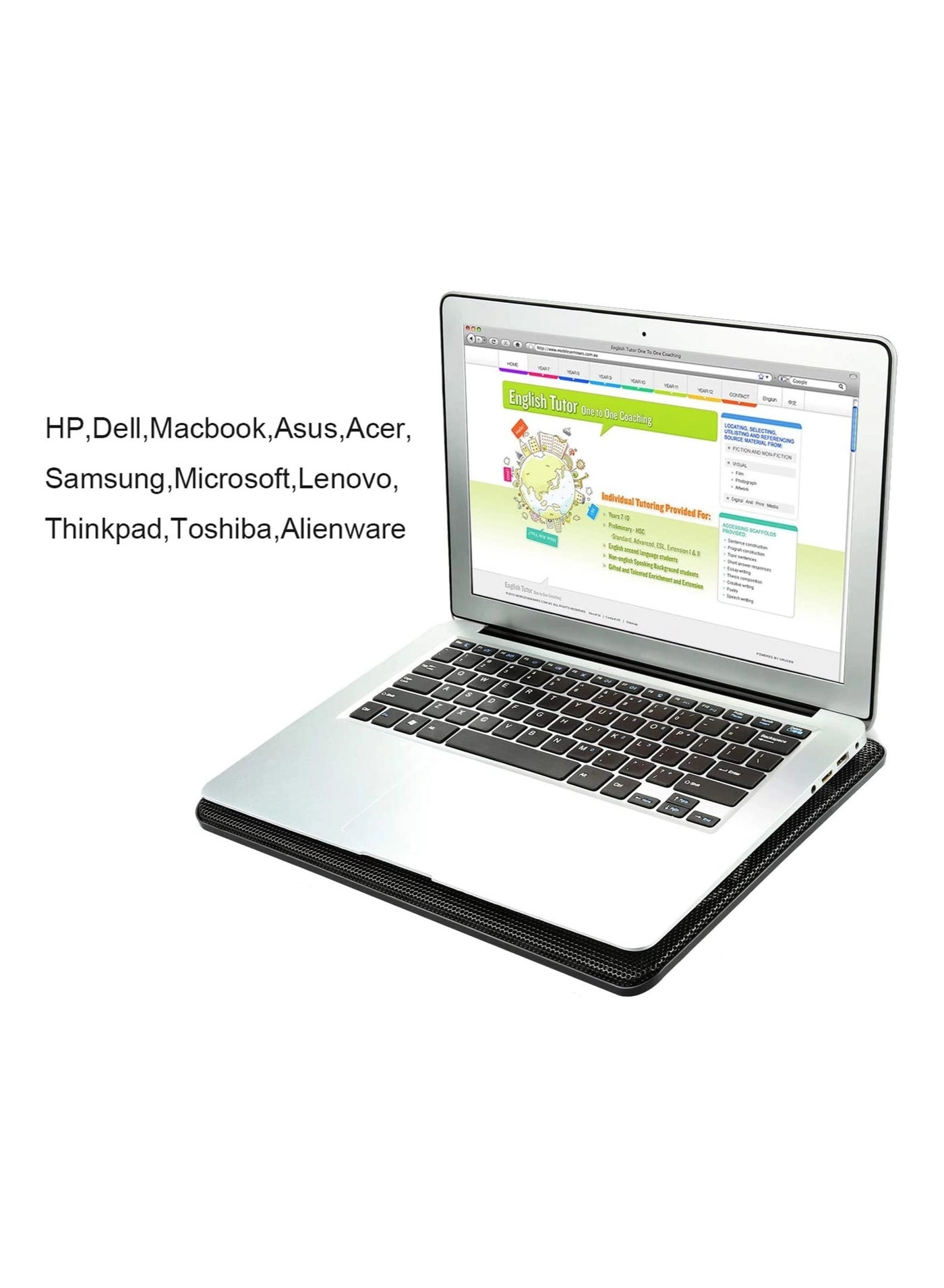 Notebook Cooling Pad - Dual silent cooling fans