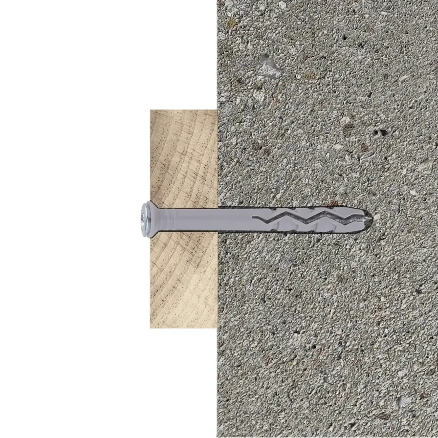 Nylon & Steel Hammer Fixing Pack - L. 8 cm Dia. 0.6