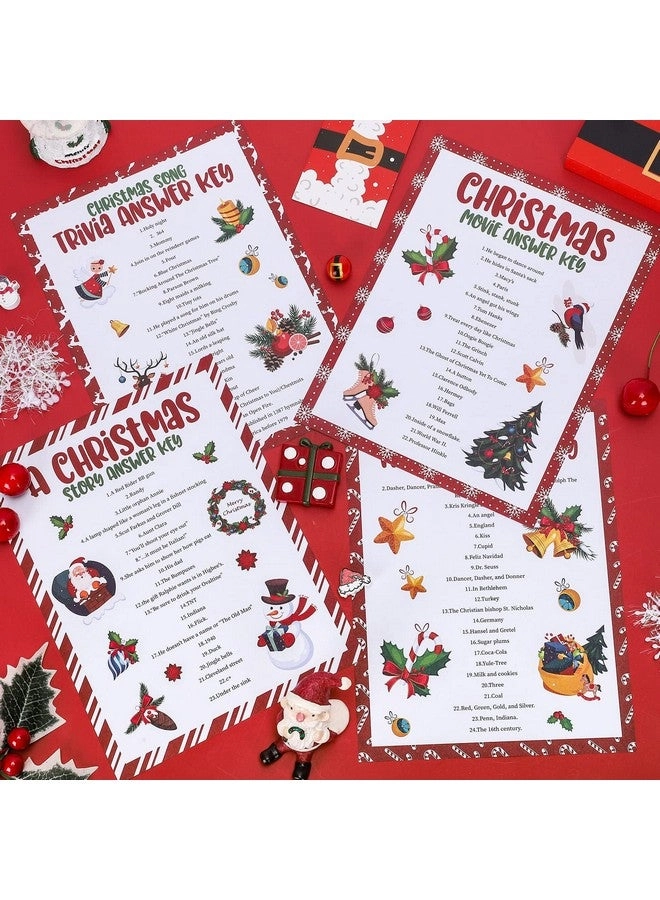 Christmas Trivia Game Cards - 5 years and up 84Pcs