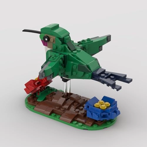 Ruby Throat Hummingbird - 235 Pieces