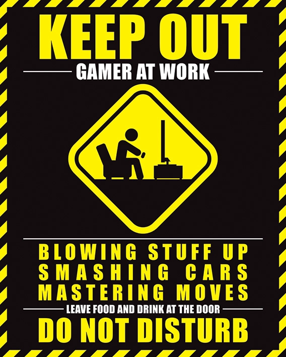 PYRAMID POSTERS Gamer At Work Mini Poster - 150gsm gloss paper 40 x 50 cm