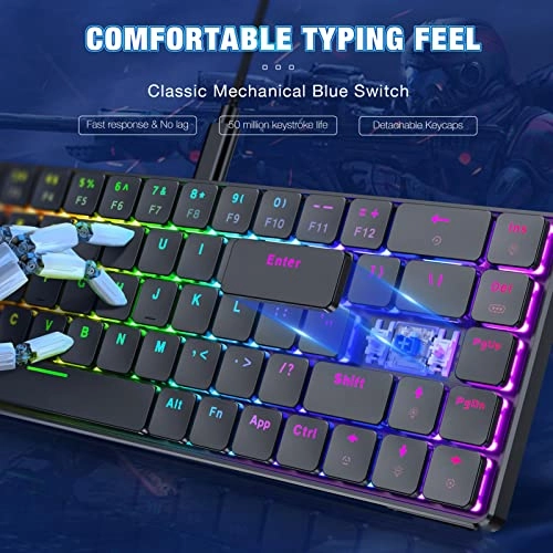 Mechanical Gaming Keyboard - 68 Key Wireless