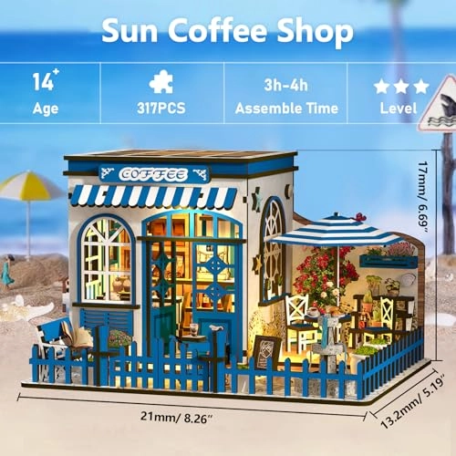 DIY Miniature House Kit - Sun Coffee Shop