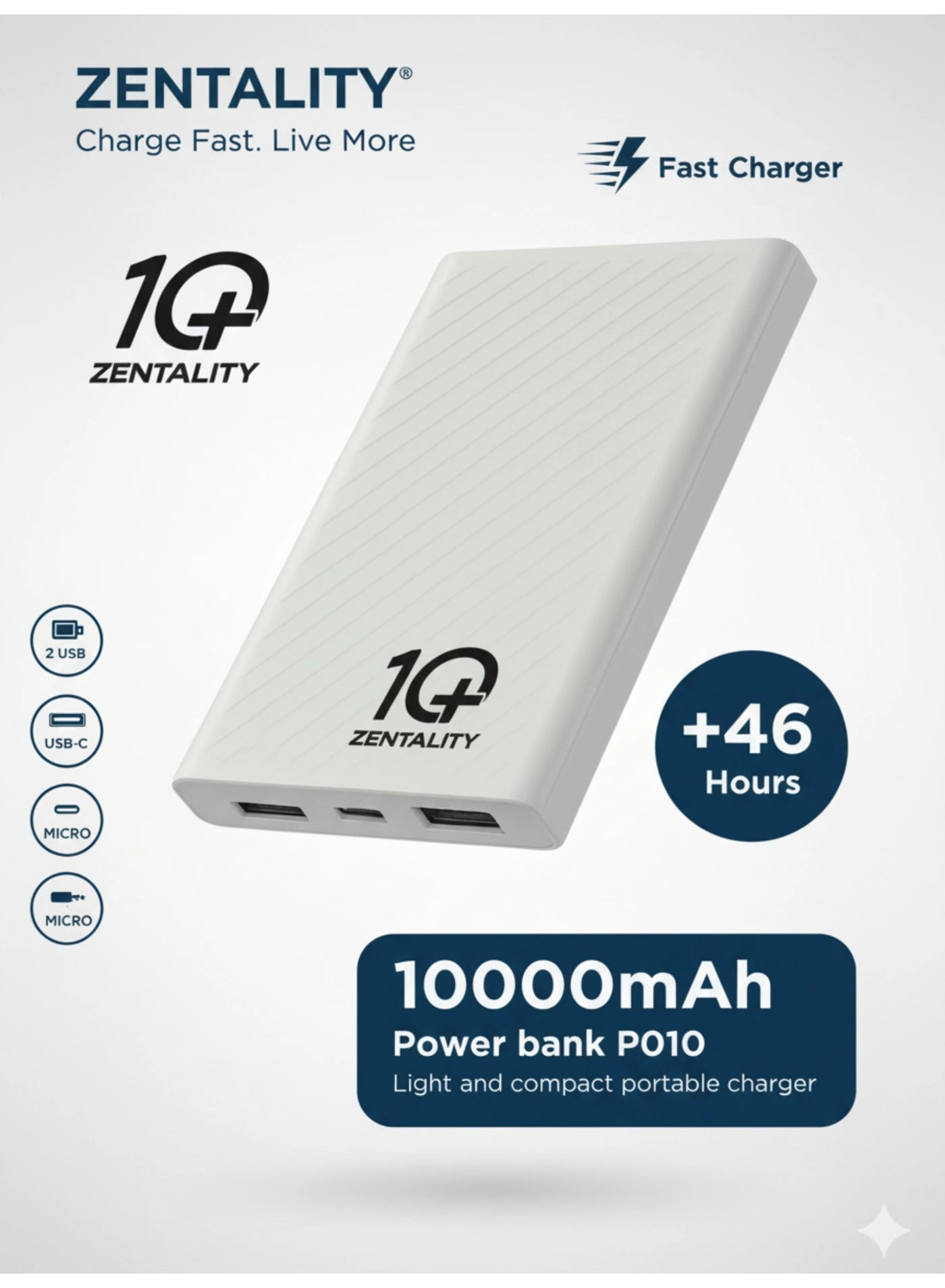 P010 - 10000 mAh 12 W