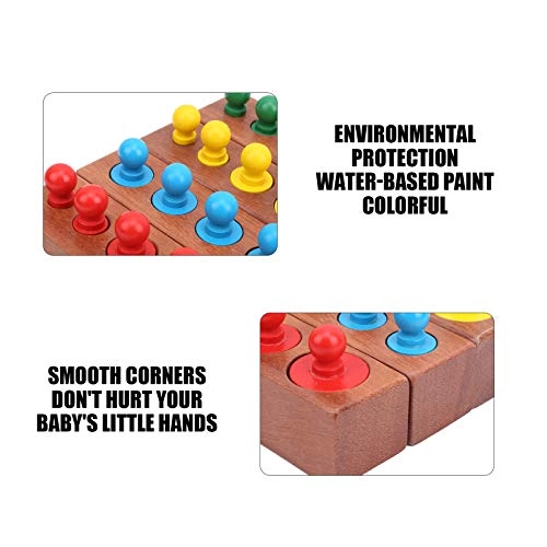 Knobbed Cylinders Blocks - 36 months+ 24 pieces