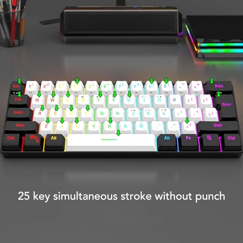 61 Key RGB Illuminated Keyboard - Wired