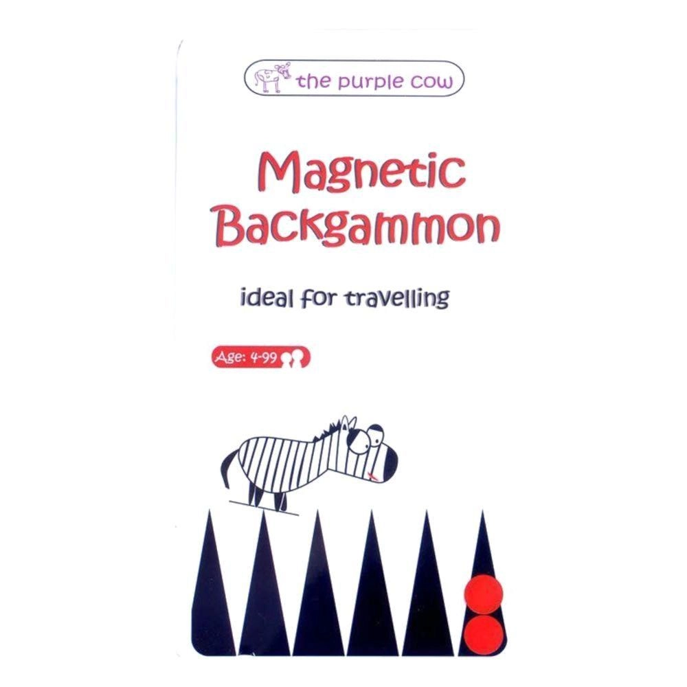 The Purple Cow Magnetic Travel Backgammon - Tin Case