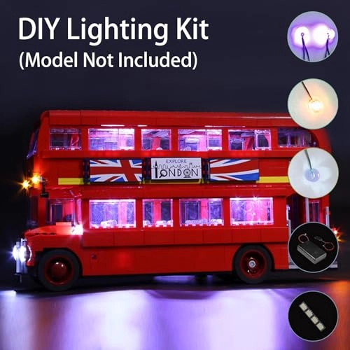 LED Lighting Kit - ABS for LEGO London Bus 10258 USB
