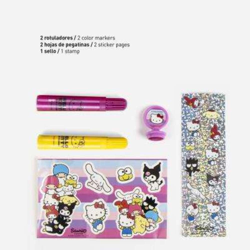 Colorable Activity Set Display - 6 PCS markers crayons notebook